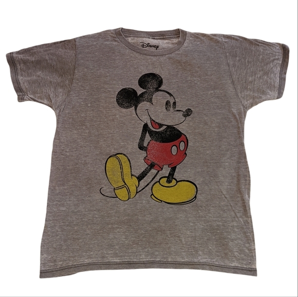 Disney Tops - Mickey Mouse Retro Grey Shirt